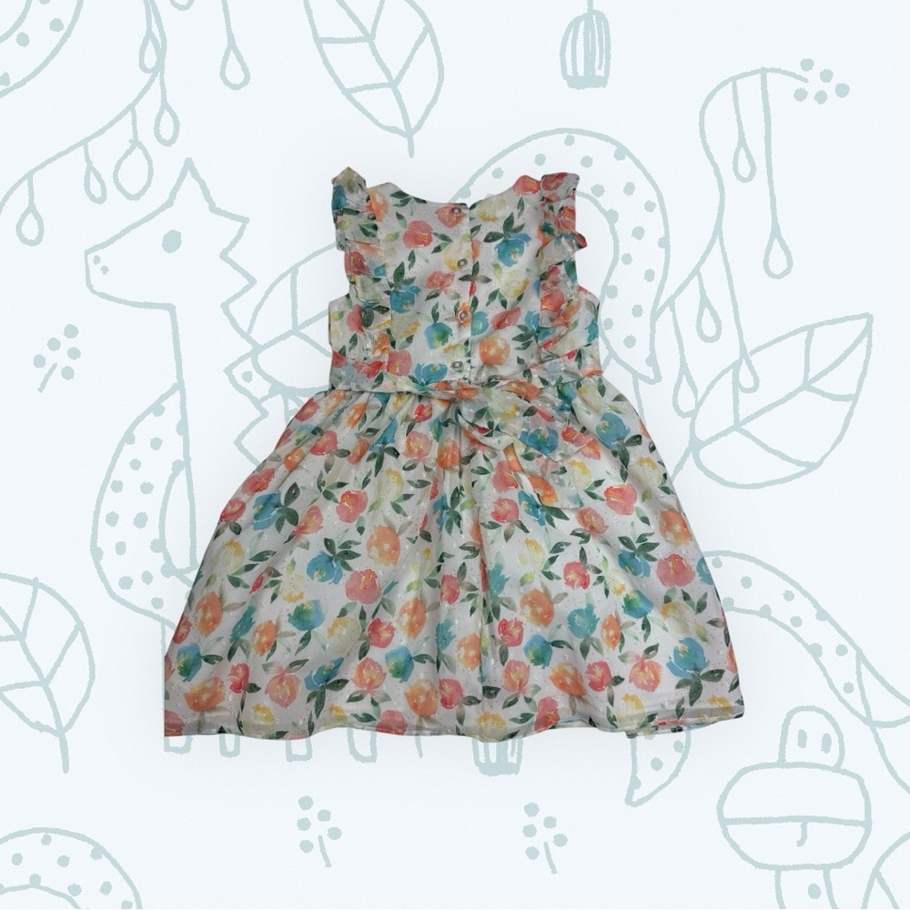 Floral Ruffle Dress - Picture 2 of 3
